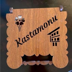 authentic napkin holder wooden